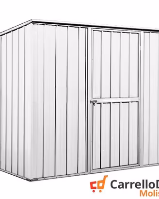 Casetta box giardino in Acciaio 260x185cm bianco