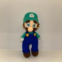 Amigurumi fatto a mano Luigi “Super Mario Bross”