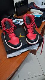 Jordan Air 1 mid rosse e nere
