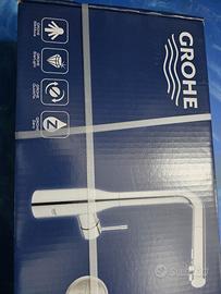 Rubinetto cucina GROHE Essence SuperSteel Satinato