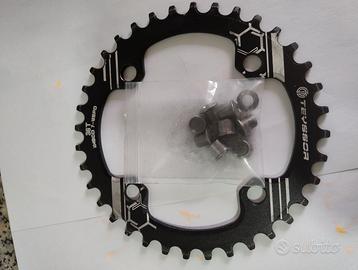 Catena e corona per MTB, tutto nuovo.