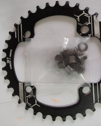 Catena e corona per MTB, tutto nuovo.