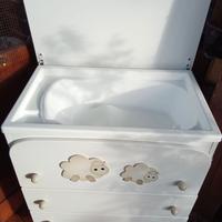 FASCIATOIO CON VASCHETTA E CASSETTIERA