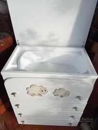 FASCIATOIO CON VASCHETTA E CASSETTIERA