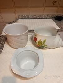 Lotto di vasi/portavasi in ceramica