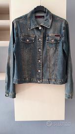 giacca giubbino giubbotto denim jeans tg M nuova