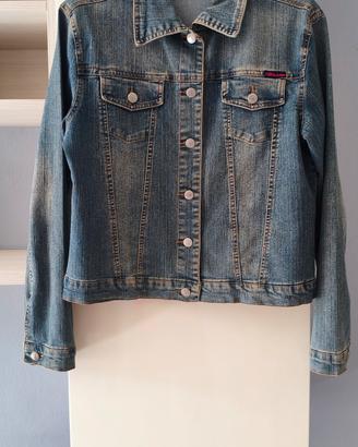 giacca giubbino giubbotto denim jeans tg M nuova