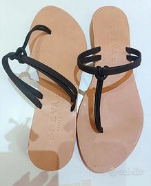 sandali donna estivi in cuoio 