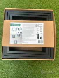 Mensola/Quadro con poggia oggetti NERO marca IKEA