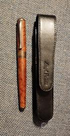 penna stilografica vintage radica e argento 925