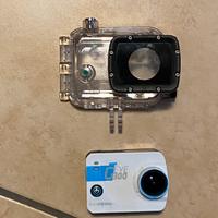 Action cam + case subacqueo