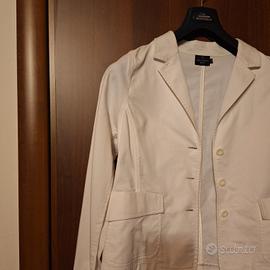 blazer trussardi bianco, tg44