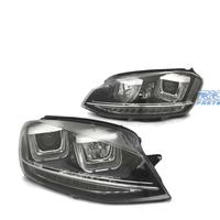 FARI PER VOLKSWAGEN VW GOLF 7 LOOK GTI LED DRL NER