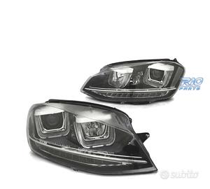 FARI PER VOLKSWAGEN VW GOLF 7 LOOK GTI LED DRL NER