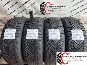 4 PNEUMATICI 195/55 R16 TRISTAR INVERNALI 85%