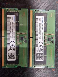 Coppia RAM 16GB (2x8GB) DDR5 4800MHz