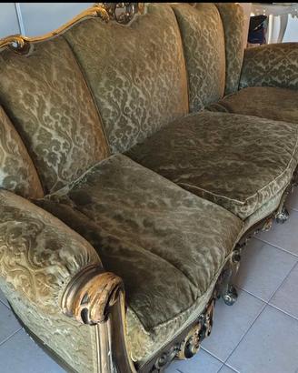 DIVANO +2 POLTRONE STILE BAROCCO 