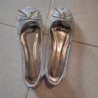 Ballerine argentate Laura Biagiotti