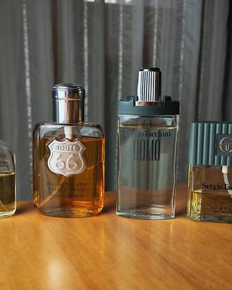 Lotto 4 Profumi Vintage da Uomo (Adidas, Route 66)