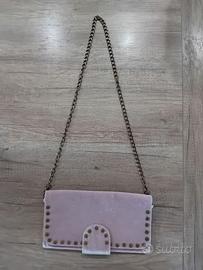 Borsetta vellutata rosa