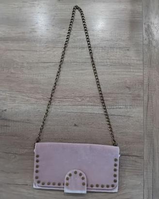 Borsetta vellutata rosa