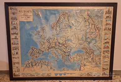 Quadro Cartina geopolitica dell' Europa