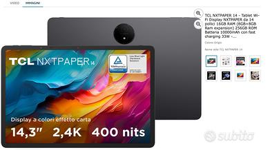 TCL NXTPAPER 14 - Tablet Wi-Fi Display NXTPAPER