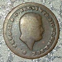 Regno due Sicilie,Ferd.II, tornese uno 1858