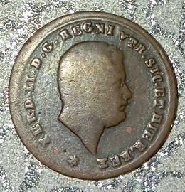 Regno due Sicilie,Ferd.II, tornese uno 1858
