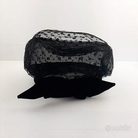 Cappello da donna copricapo a rete e con fiocco
