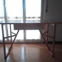 Scrivania legno rosa