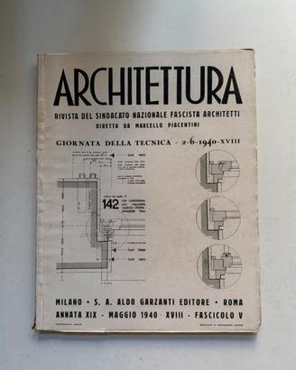 Rivista Architettura Fascista - Maggio 1940