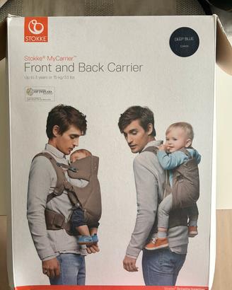 Front and back carrier deep blue - STOKKE