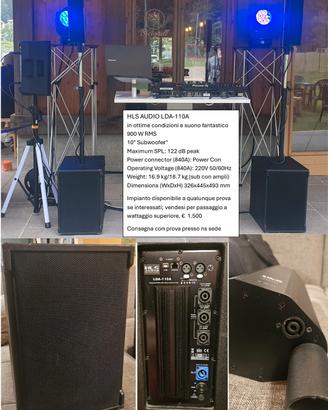 impianto audio a colonna HLS