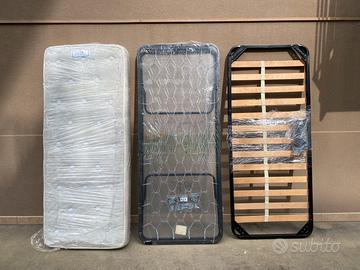 Materasso singolo con rete a doghe