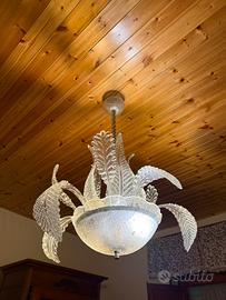 Lampadario Barovier anni 60 Murano Vintage