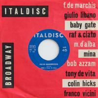 Disco di MINA 45 giri del 1960 (Folle banderuola)