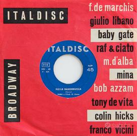 Disco di MINA 45 giri del 1960 (Folle banderuola)