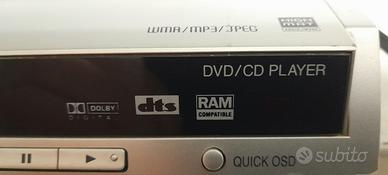 LETTORE CD MP3 PANASONIC DVD DIVX AUDIO VIDEO FOTO