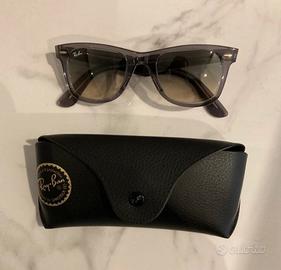 Ray-ban wayfarer grigio-trasparente