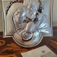 Quadretto Sacra Famiglia argento
