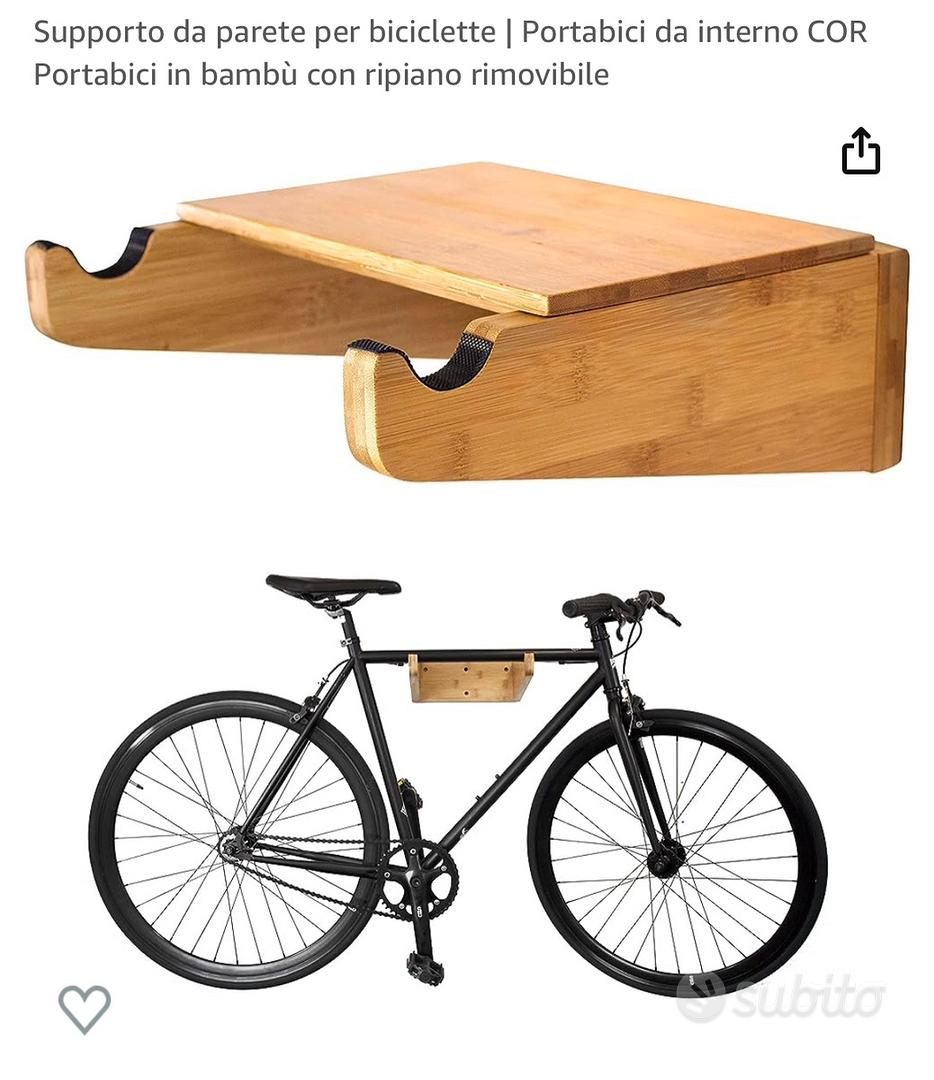 Portabici supporto parete biciclette bambù - Biciclette In vendita