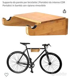 Supporto da parete per bici in bambù/portabiciclette/da appendere verticale  o orizzontale/prodotto a San Francisco -  Italia