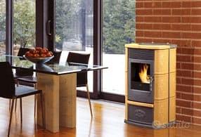Stufa a pellet Edilkamin 8kw 80m2 maiolica caldo