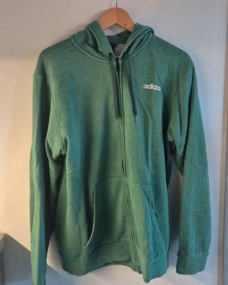 felpa adidas verde taglia L