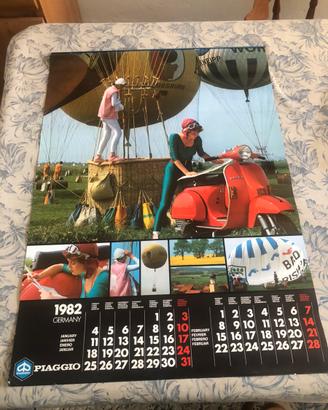 Calendario Piaggio 1982