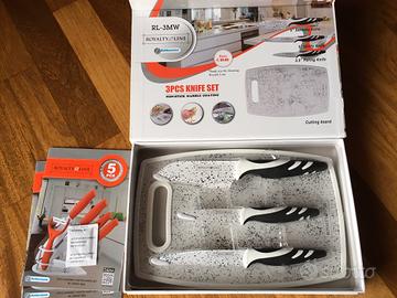 Set coltelli e tagliere in ceramica NUOVI
