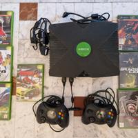 Xbox classic + 2 joystick + 7 giochi