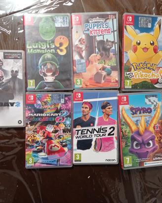Giochi x Nintendo switch come nuovi 