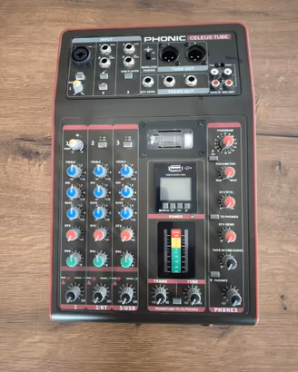 Mixer Phonic Celeus Tube 5 canali valvolare USB